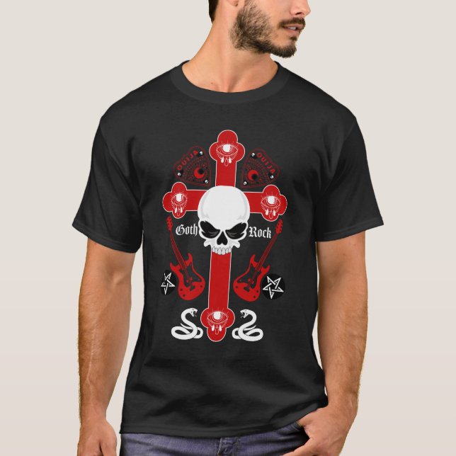 Goth Sten Mode T Shirt (Framsida)