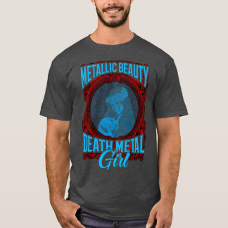 Goth Sten Satan Girl Woman Festivales Död Metall 2 T Shirt