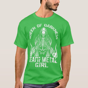 Goth Sten Satan Girl Woman Festivales Död Metall 2 T Shirt