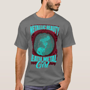 Goth Sten Satan Girl Woman Festivales Död Metall 2 T Shirt