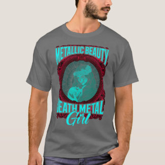 Goth Sten Satan Girl Woman Festivales Död Metall 2 T Shirt