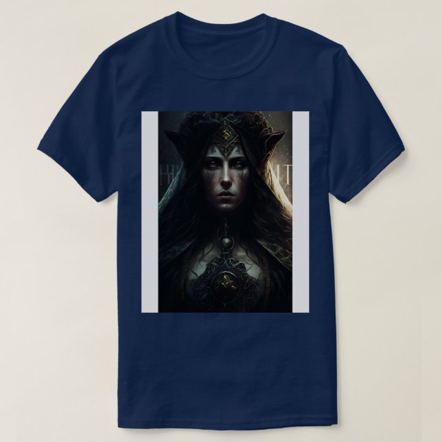 Goth Stil Tarot Hög högpris T Shirt (Design framsida)