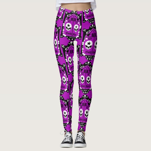 Goth Subculture Mode Leggings (Framsida)