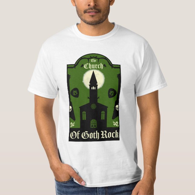Goth Subculture Post Punk Music T Shirt (Framsida)