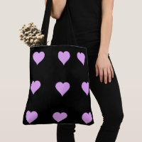 Goth Svart och Rosa Hjärtdesign