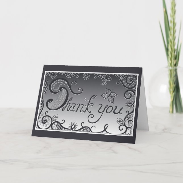 Goth tackkort; -) tack kort (Framsida)