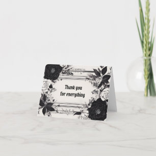Goth Theckes Black och Ivory Tack Kort