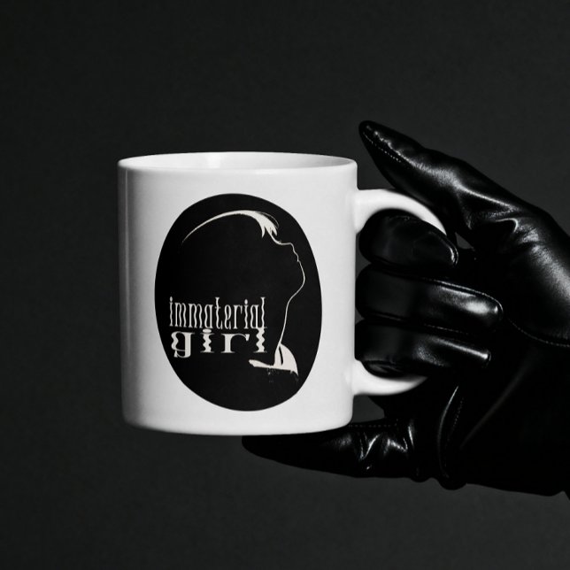 Goth-tjej Estetiskt Material Tjej Död Spökflicka Kaffemugg (Skapare uppladdad)