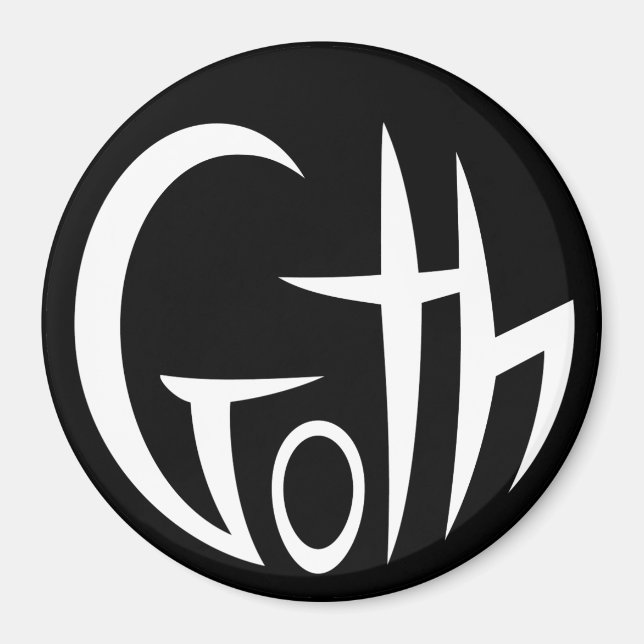 Goth (tryckbokstäver) magnet (Framsidan)