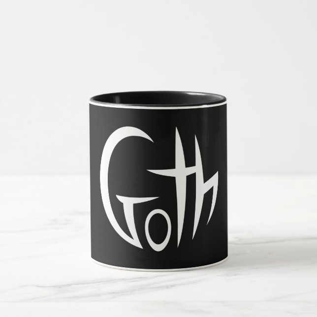 Goth (tryckbokstäver) mugg (Center)