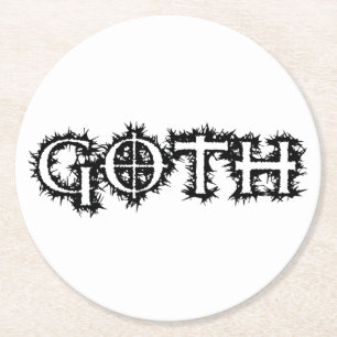 Goth Underlägg Papper Rund