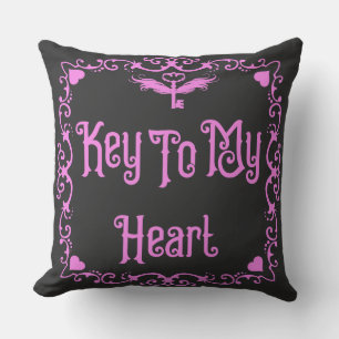 Goth Valentine Nyckel till min Rosa Kudde
