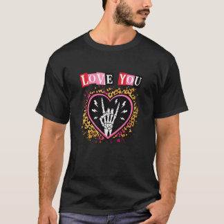 Goth Valentine tshir| Love You Punk Heart T-Shirt