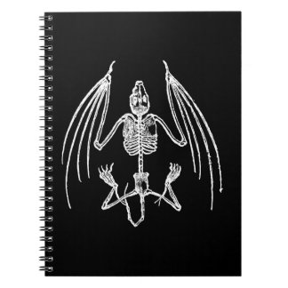 Goth Vampyr Fladdermus Ben Anteckningsbok