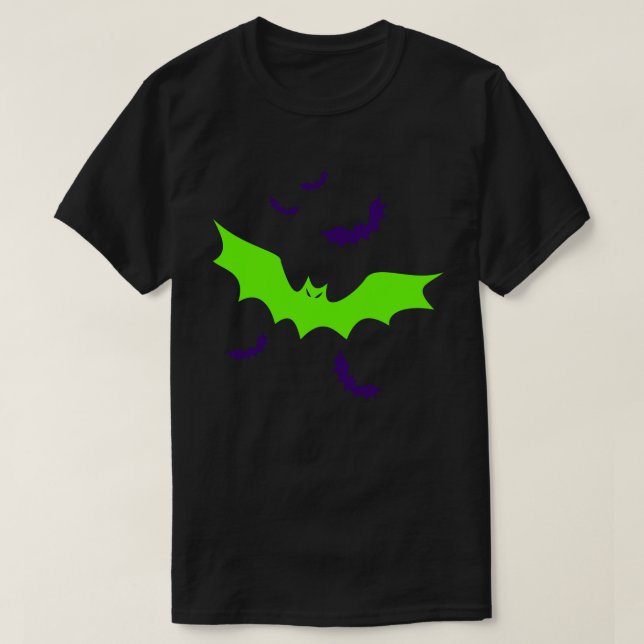 Goth vampyrfladdermöss t shirt (Design framsida)
