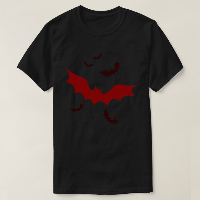 Goth vampyrfladdermöss t shirt (Design framsida)