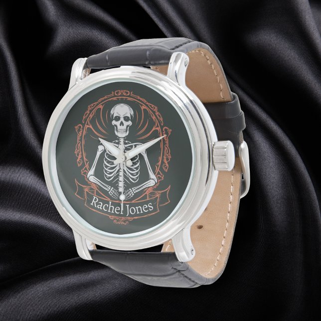 Goth watch Skeleton namn gothic Victorian Armbandsur (Skapare uppladdad)