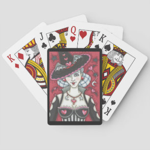 Goth Witch WICKED VALENTINE PLAYCDS Bicycle Spel Kort