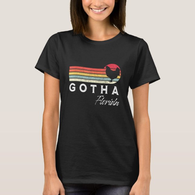 Gotha Florida Retro Chicken Souvenir T Shirt (Framsida)