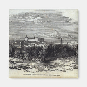 Gotha som inristas av W.J. Linton Magnet