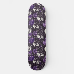 Gotham Black and Lila Döskallar Ro Skateboard
