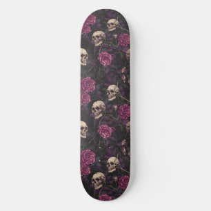 Gotham Black Lila Döskallar och Ro Skateboard