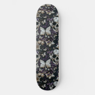Gotham Black Lila-Döskallar och Skateboard