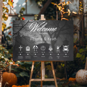 Gotham Black & White Cemetery tills dödstidslinjen Poster