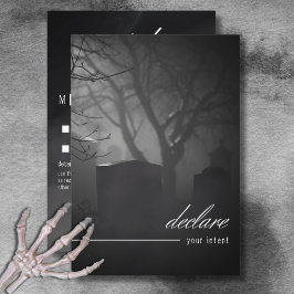 Gotham Black White-kyrkogård tills ingen middag dö OSA Kort