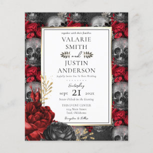 Gotham Blommigt Döskallar Bröllop alla i en flygni