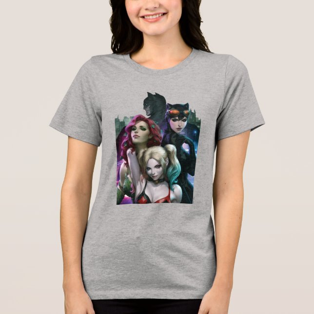 Gotham City Sirens #1000 Comic Cover Variant T Shirt (Framsida)