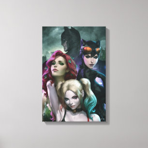 Gotham City Sirens #1000 Variant av serietidningso Canvastryck