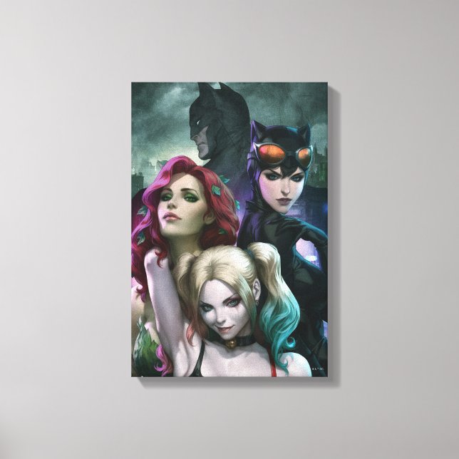 Gotham City Sirens #1000 Variant av serietidningso Canvastryck (Framsida)