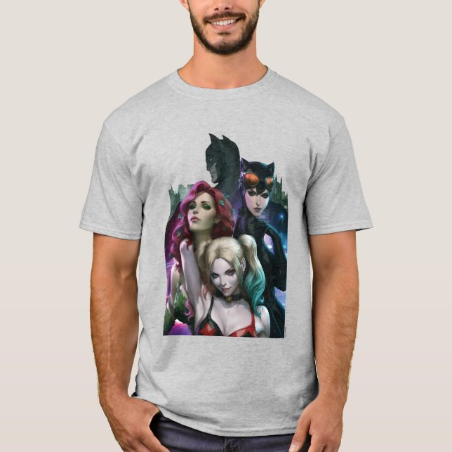 Gotham City Sirens #1000 Variant av serietidningso T Shirt (Framsida)