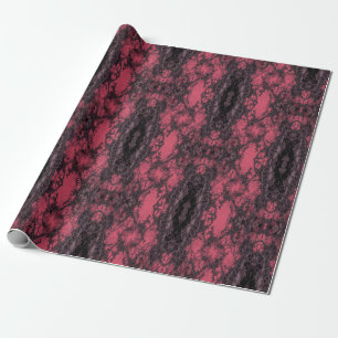 Gotham Damask Rosa Snöre Mönster Craft Presentpapper