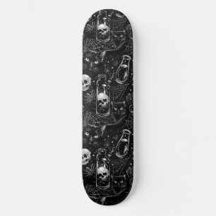 Gotham Döskallar Svarta katter och Spiders Skatebo Mini Skateboard Bräda 18,5 Cm