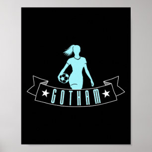 Gotham Fotboll Fan Support Stadium Visa din stolth Poster