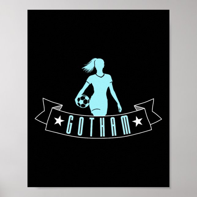 Gotham Fotboll Fan Support Stadium Visa din stolth Poster (Framsidan)