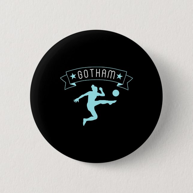 Gotham Fotboll Fan Support Stadiumn Visa Din Stolt Knapp (Framsida)