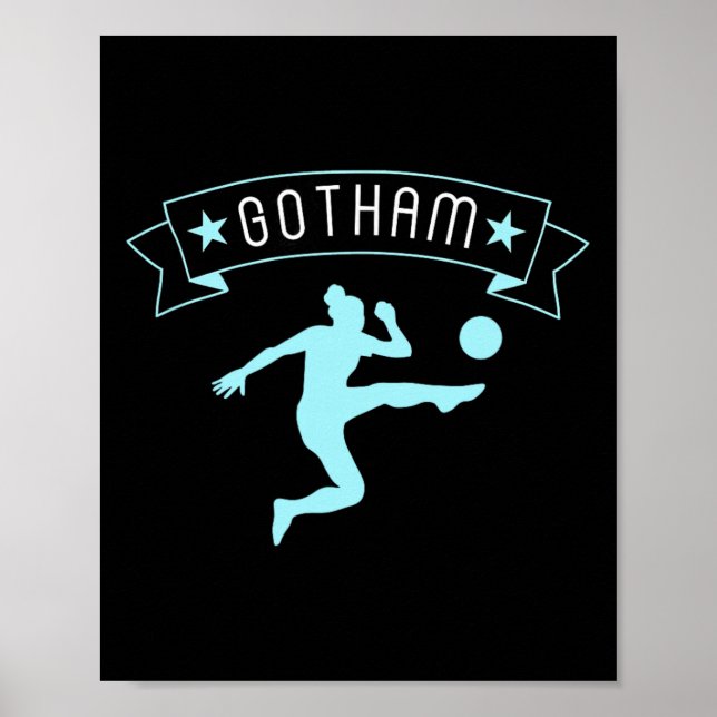 Gotham Fotboll Fan Support Stadiumn Visa din stolt Poster (Framsidan)