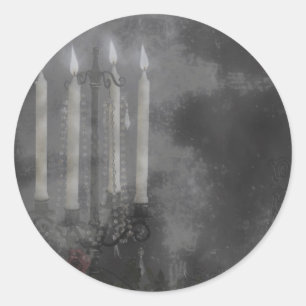 Gotham Glow Candle Light Ro Bröllop set Runt Klistermärke