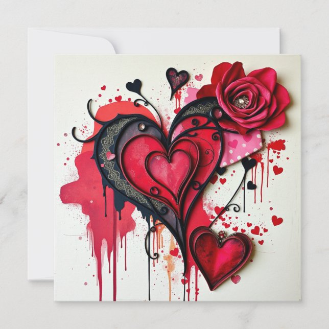 Gotham Heart-anteckningskort (Framsida)