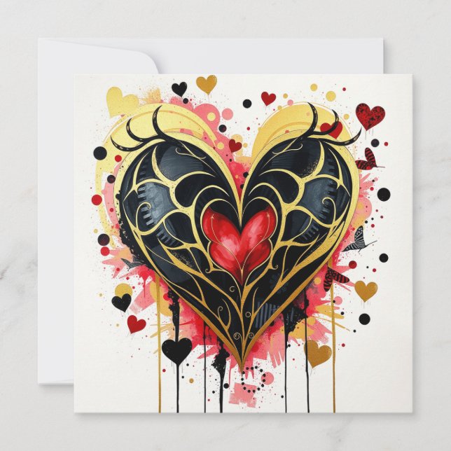 Gotham Heart-anteckningskort (Framsida)