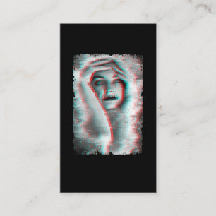 Gotham Horror Girl Goth Occult Aesthetic Mörk Art Visitkort