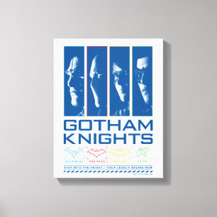 Gotham Knight Ansikte Panels Canvastryck
