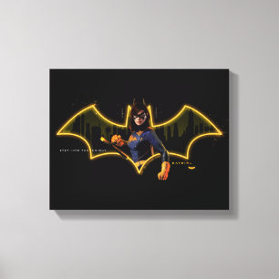 Gotham Knight Batgirl i Logotyp Canvastryck