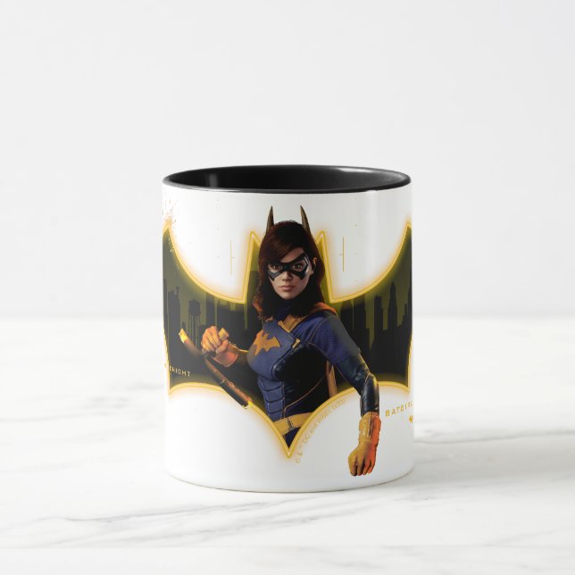 Gotham Knight Batgirl i Logotyp Mugg (Center)