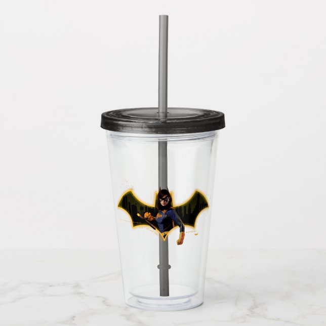 Gotham Knight Batgirl i Logotyp Take Away Mugg (Framsida)