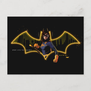 Gotham Knight Batgirl i Logotyp Vykort
