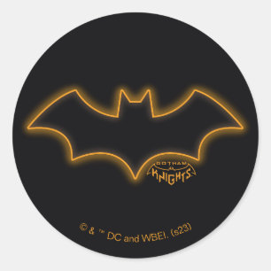 Gotham Knight Batgirl Logotyp Runt Klistermärke